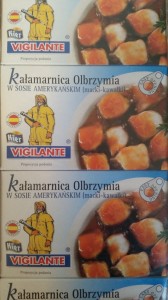 Kałamarnica olbrzymia w sosie amerykańskim 115g Kier