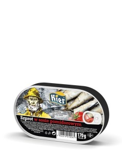 Szprot w sosie pomidorowym 170g Kier