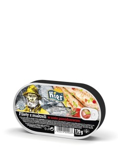 Filety z makreli w sosie pomidorowym 170g Kier