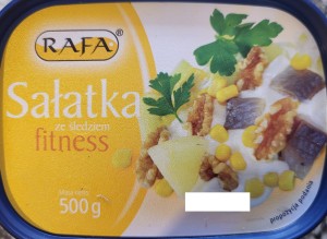 Sałatka fitness ze śledziem 500g RAFA