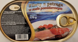 Filety z pstrąga w sosie pomidorowym 170g Juor
