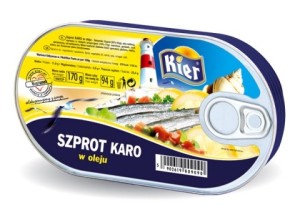 Szprot karo w oleju 170g Kier