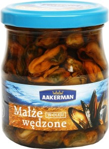Małże wędzone w oleju 200g Aakerman