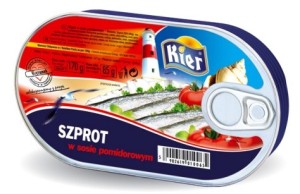 Szprot w sosie pomidorowym 170g Kier